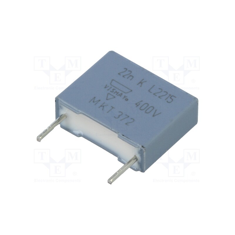 50 pcs : BFC237251223 - Capacitor: polyester, 22nF, 220VAC, 400VDC, 10mm, ±10%, 4x10x12.5mm