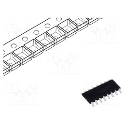 20 pcs : 74HCT595S16-13 - IC: digital, 8bit,shift register,serial input,parallel out