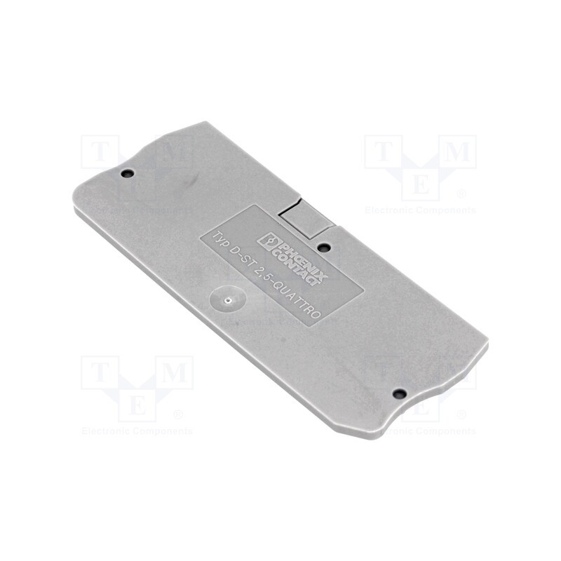 10 pcs : D-ST 2,5-QUATTRO 3030514 - End plate, grey, Width: 2.2mm, Ht: 36.5mm, L: 72mm