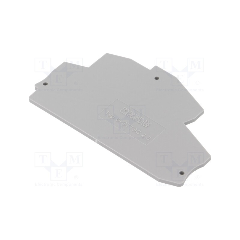 10 pcs : D-STTBS 2,5 - 3038503 - End plate, grey, Width: 2.2mm, Ht: 54.5mm, L: 78mm