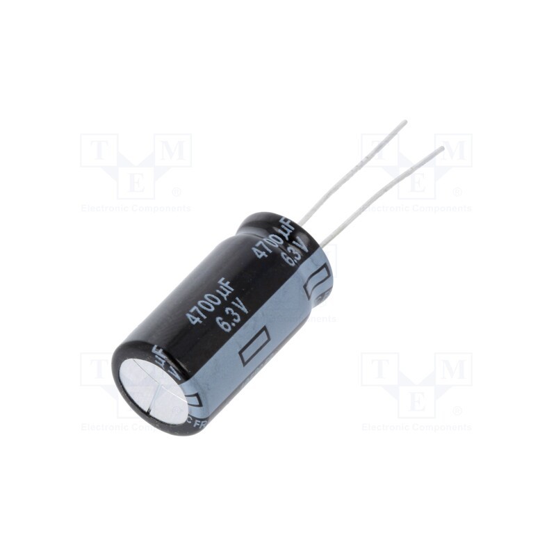 10 pcs : EEUFC1H471B - Capacitor: electrolytic, low ESR, THT, 470uF, 50VDC, Ø12.5x25mm