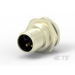 1 pcs - TE Connectivity Circular Connector, 4 Contacts, Rear Mount, M12 Connector, Plug, Male, IP67