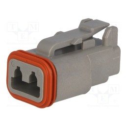 10 pcs : DT06-2S - Connector: wire-wire, DT, female, plug, for cable, PIN: 2, grey, IP68