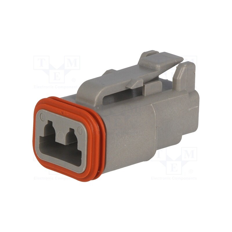 10 pcs : DT06-2S - Connector: wire-wire, DT, female, plug, for cable, PIN: 2, grey, IP68