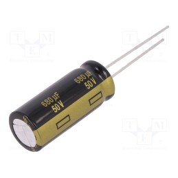 10 pcs : EEUFM1H681L - Capacitor: electrolytic, low ESR, THT, 680uF, 50VDC, Ø12.5x30mm