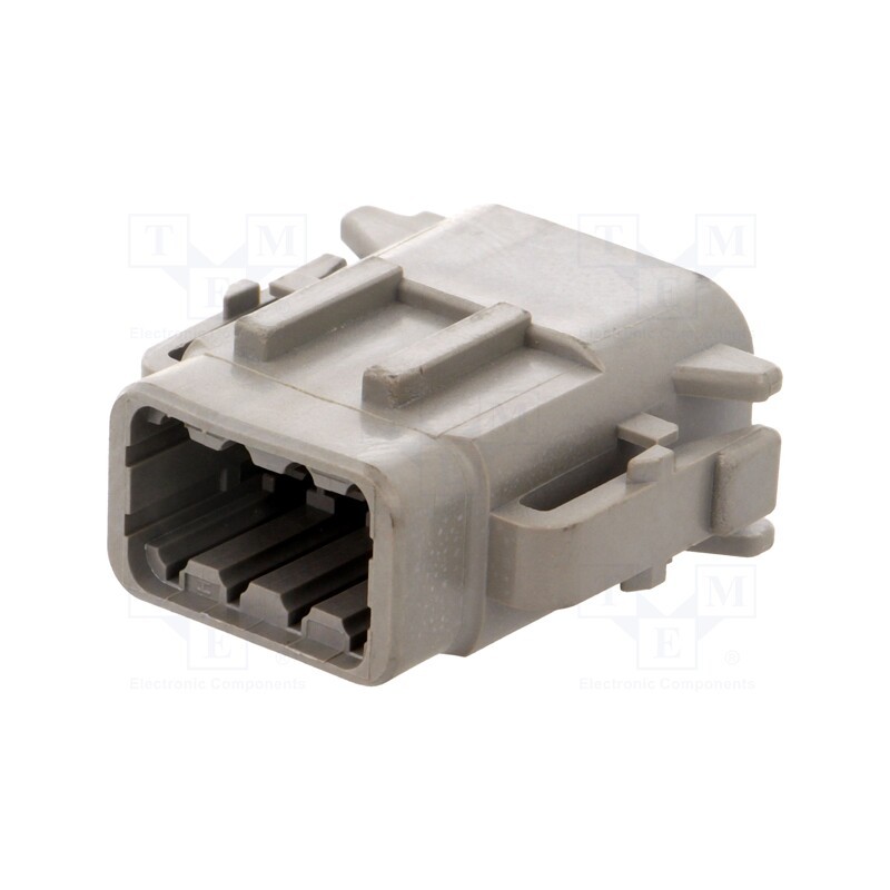 10 pcs : DTM06-08SA - Connector: wire-wire, DTM, female, plug, for cable, PIN: 8, grey