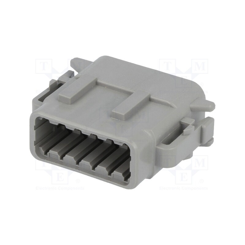 10 pcs : DTM06-12SA - Connector: wire-wire, DTM, female, plug, for cable, PIN: 12, grey