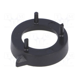 10 pcs : A7616000 - Nut cover with pointer, ABS, black, push-in, Ø: 16.4mm