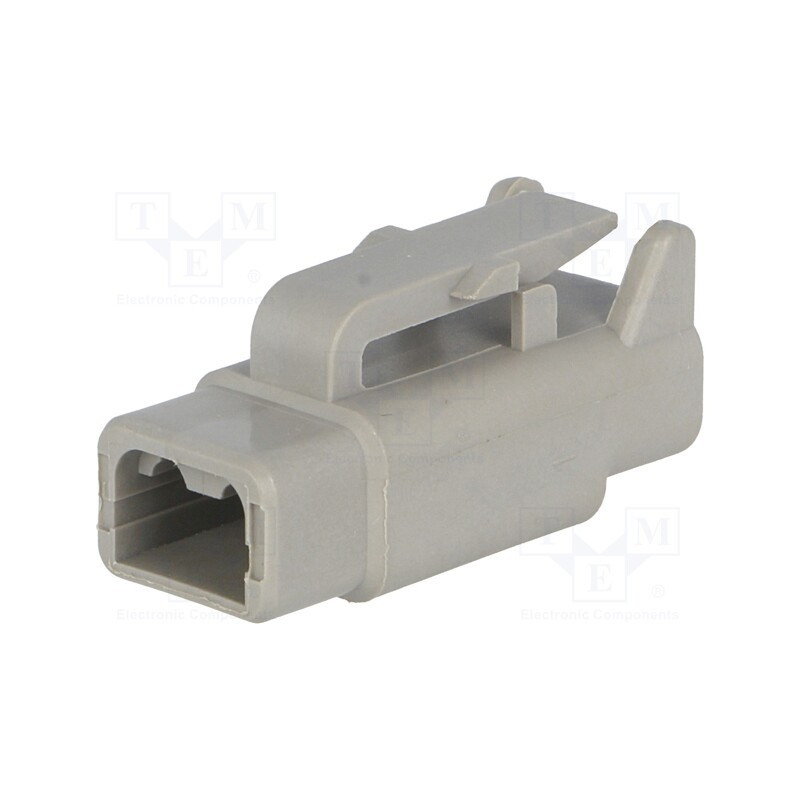 10 pcs : DTM06-2S - Connector: wire-wire, DTM, female, plug, for cable, PIN: 2, grey