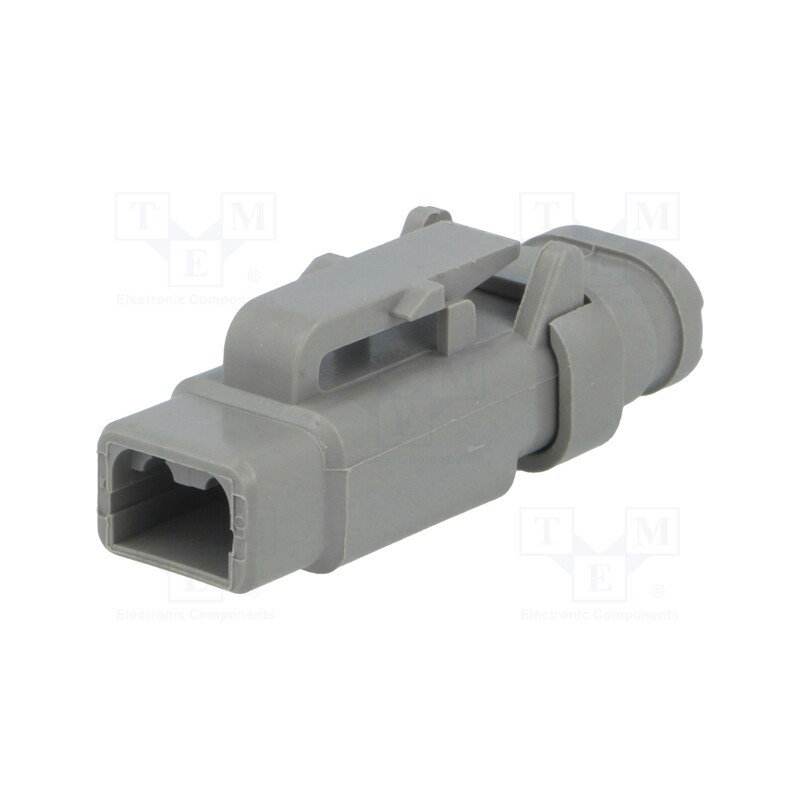 10 pcs : DTM06-2S-E007 - Connector: wire-wire, DTM, female, plug, for cable, PIN: 2, grey