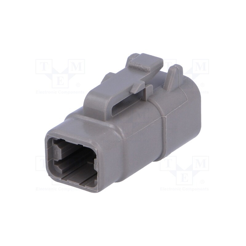 10 pcs : DTM06-4S - Connector: wire-wire, DTM, female, plug, for cable, PIN: 4, grey