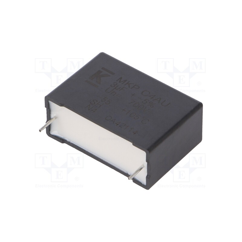 10 pcs : C4AUJBU4300M1BJ - Capacitor: polypropylene, DC-Link, 3uF, ESR: 16.5mΩ, THT, ±5%, 6.4A