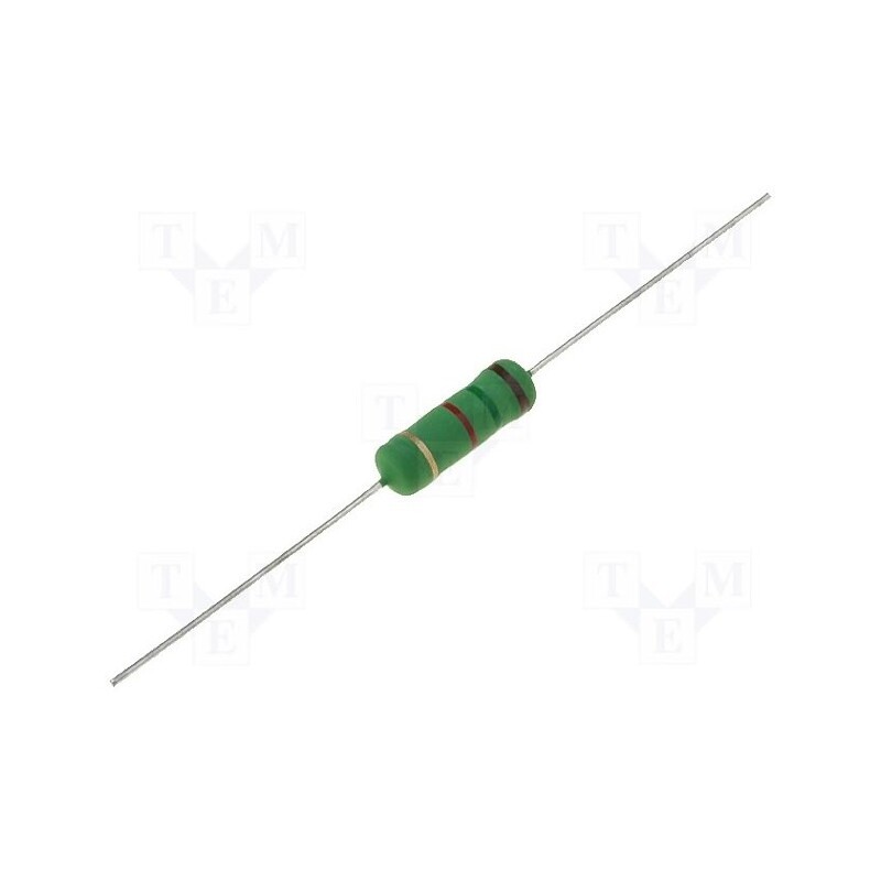50 pcs : KNPA2WJ0510A19 - Resistor: wire-wound, high voltage, THT, 51Ω, 2W, ±5%, Ø5.5x16mm
