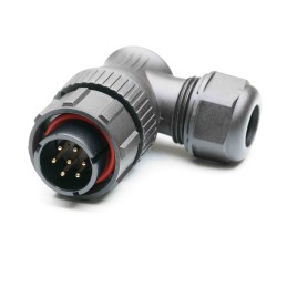 1 pcs - RS PRO Circular Connector, 7 Contacts, Cable Mount, Plug, Male, IP67