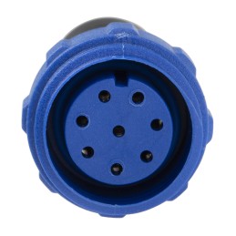 1 pcs - Bulgin Circular Connector, 8 Contacts, Cable Mount, Miniature Connector, Socket, Female, IP68, Buccaneer 400 Series
