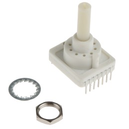 1 pcs - C & K, 10 Position, BCD SPST Rotary Switch, 150 mA @ 60 V dc, Through Hole