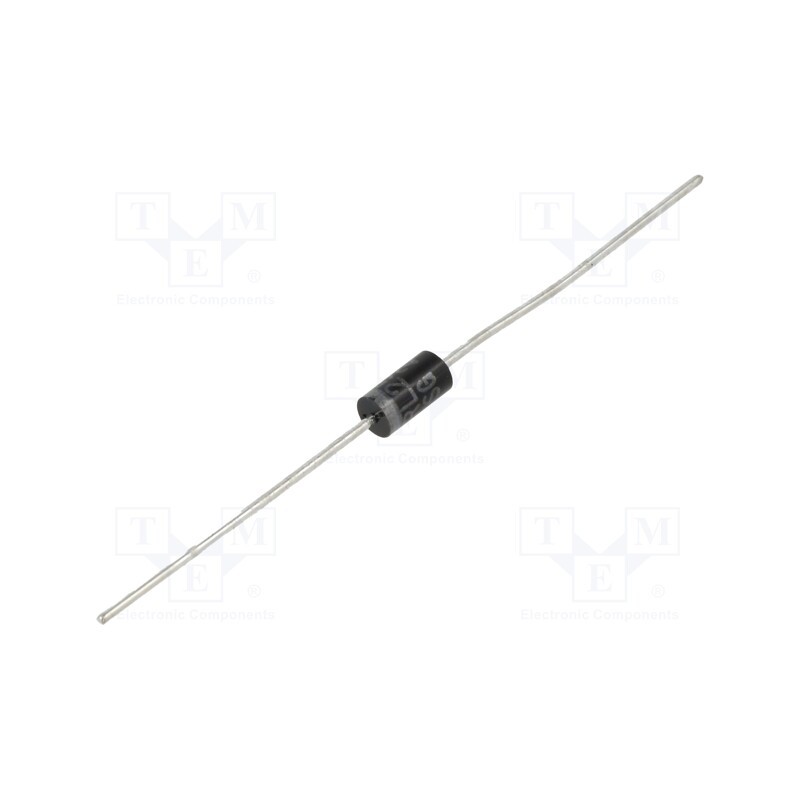 50 pcs : RL255GTA - Diode: rectifying, THT, 600V, 2.5A, , DO15, Ufmax: 1.1V