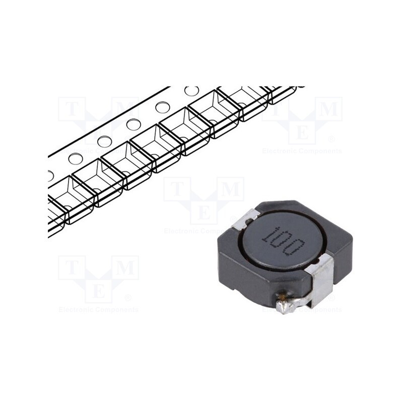 10 pcs : PSDB1005NT100 - Inductor: wire, SMD, 10uH, 3.45A, 26mΩ, ±20%, 10.3x10.4x5mm