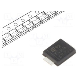 20 pcs : STPS3L40UF - Diode: Schottky rectifying, SMD, 40V, 3A, SMB flat,