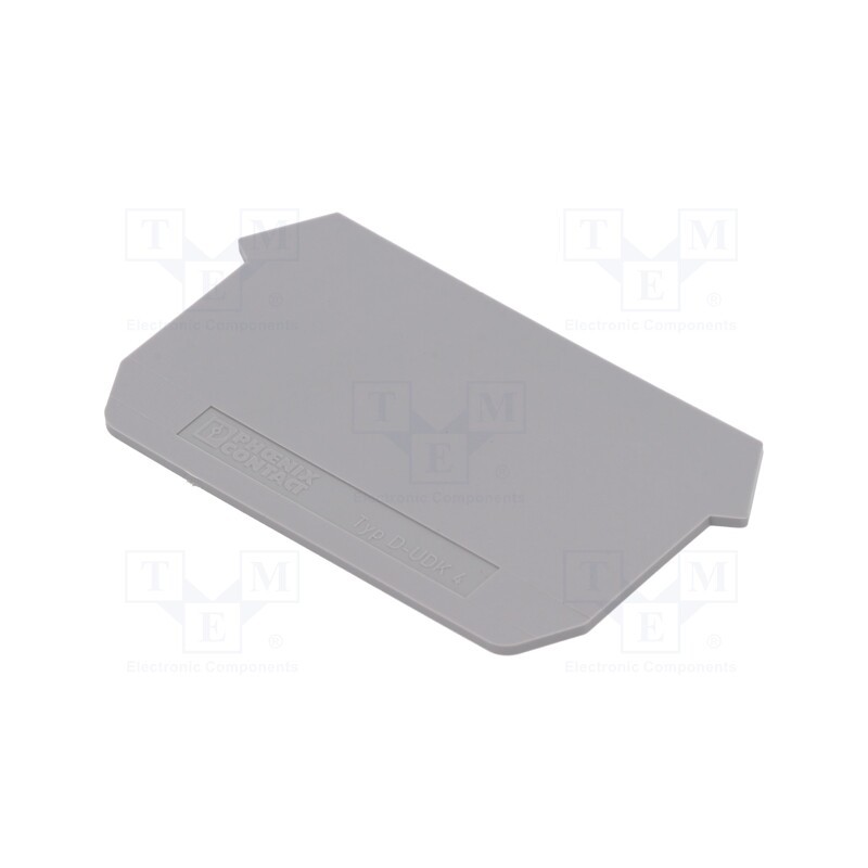 10 pcs : D-UDK 4 2775113 - End piece, grey, UDK4 connectors, Width: 1.5mm, polyamide, UL94V-0
