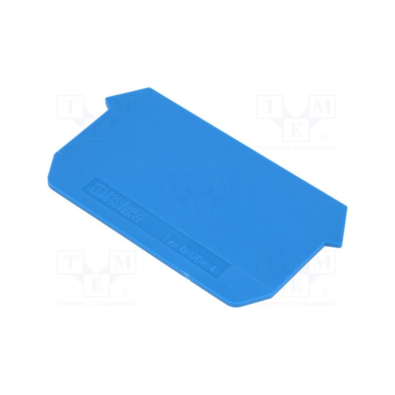 10 pcs : D-UDK 4 BU 2775197 - End piece, blue, UDK4 connectors, Width: 1.5mm, polyamide, UL94V-2