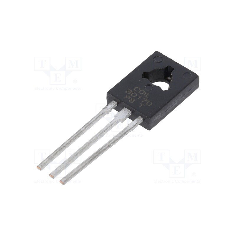 20 pcs : BD170 - Transistor: PNP, bipolar, 80V, 1.5A, 20W, TO126