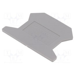 10 pcs : D-UK 2,5 3001022 - End piece, grey, UK, polyamide, UK2.5