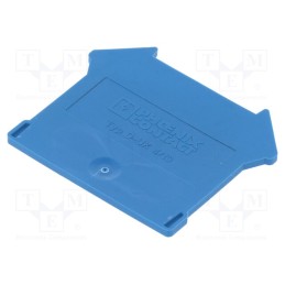 10 pcs : D-UK 4/10 BU 3003101 - End piece, blue, UK, polyamide, UK4,UK6