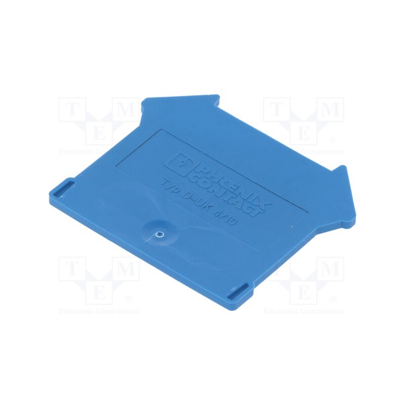 10 pcs : D-UK 4/10 BU 3003101 - End piece, blue, UK, polyamide, UK4,UK6