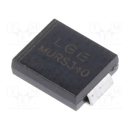20 pcs : MURS340 - Diode: rectifying, SMD, 400V, 3A, 50ns, SMC, Ufmax: 1.25V, Ifsm: 125A