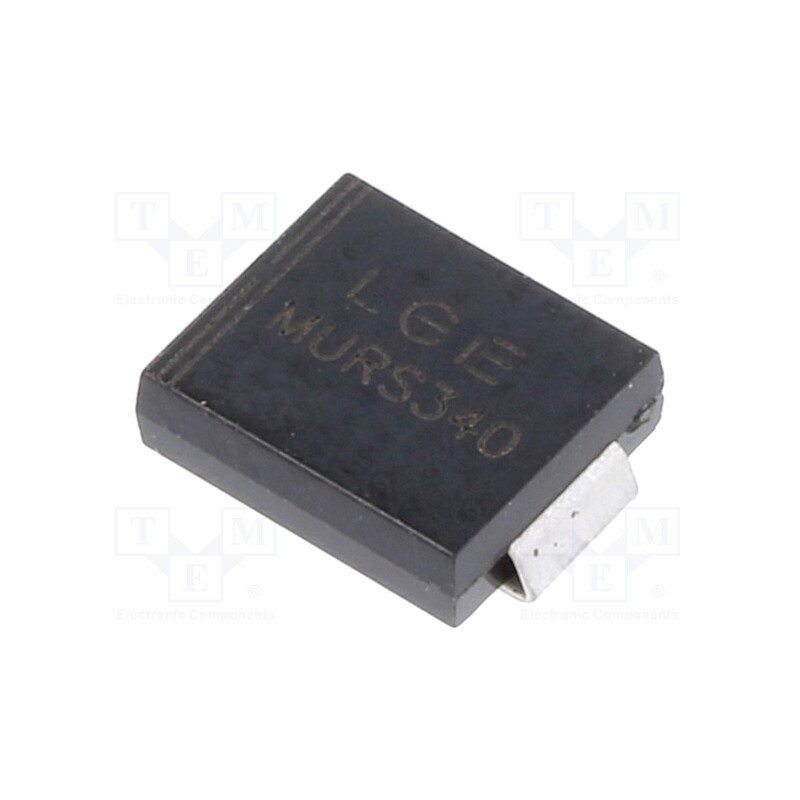 20 pcs : MURS340 - Diode: rectifying, SMD, 400V, 3A, 50ns, SMC, Ufmax: 1.25V, Ifsm: 125A