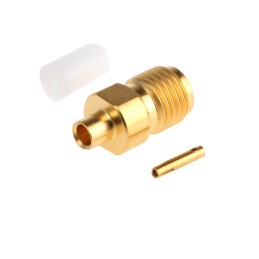 1 pcs - Radiall, jack Cable Mount SMA Connector, 50Ω, Crimp Termination, Straight Body