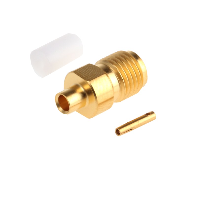 1 pcs - Radiall, jack Cable Mount SMA Connector, 50Ω, Crimp Termination, Straight Body