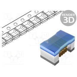 50 pcs : LQW18ANR27G00D - Inductor: wire, SMD, 0603, 270nH, 110mA, 3.4Ω, Q: 30, 960MHz, ±2%, LQW