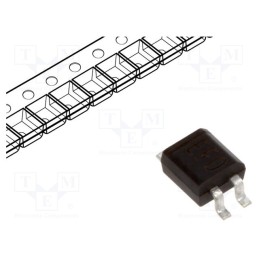 20 pcs : MYS125 - Bridge rectifier: single-phase, 250V, If: 0.5A, Ifsm: 20A, MicroDIL
