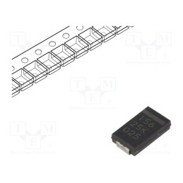 10 pcs : A700V156M025ATE040 - Capacitor: polymer, low ESR, 15uF, 25VDC, V, 2917, ESR: 40mΩ, SMD