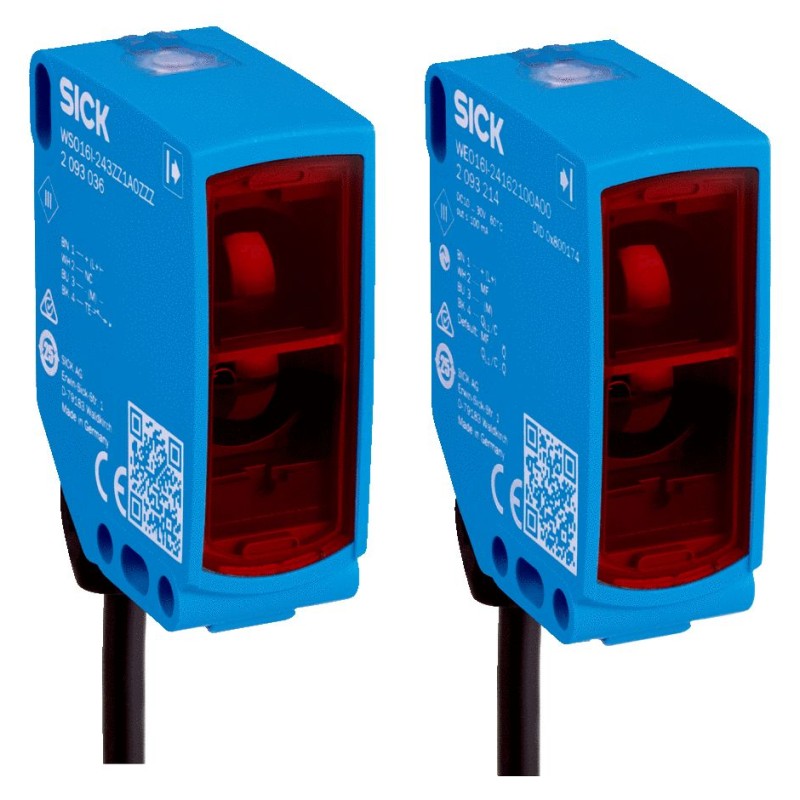 1 pcs - Sick Through Beam Photoelectric Sensor, Rectangular Sensor, 0 - 45 m Detection Range IO-LINK