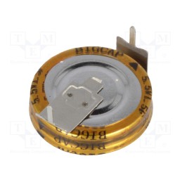 10 pcs : BCE005R5H155FS - Supercapacitor, THT, 1.5F, 5.5VDC, ±20%, Ø19x6.5mm, -25÷70°C, EDLC