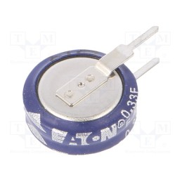 10 pcs : KR-5R5V334-R - Supercapacitor, THT, 330mF, 5.5VDC, -20÷80%, Ø11.5x12.7mm, 50Ω