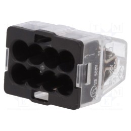 50 pcs : E.4184 - Quick splice, spring clamp, 1.5÷2.5mm2, 450V, 24A, for cable, 11mm