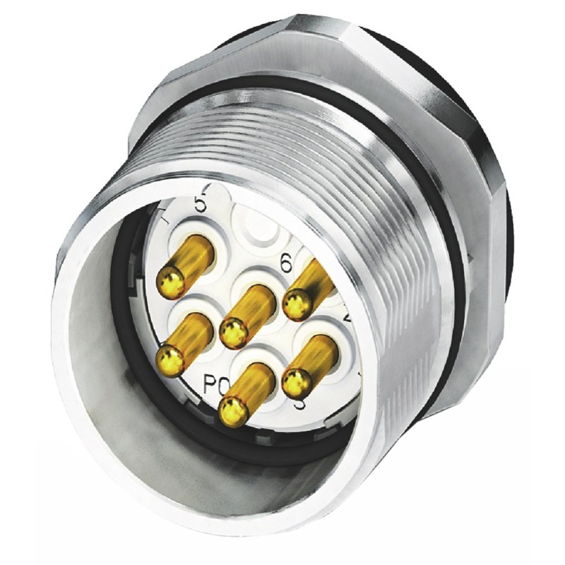 1 pcs - Phoenix Contact Circular Connector, 12 Contacts, Bulkhead Mount, M23 Connector, Plug, Male, IP67, CA Series