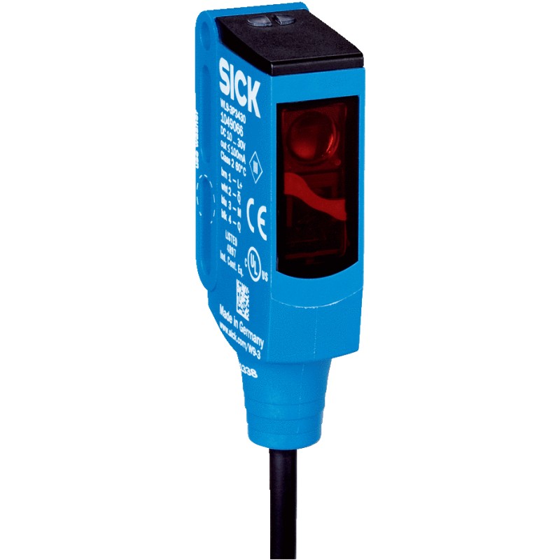 1 pcs - Sick Retroreflective Photoelectric Sensor, Block Sensor, 4 m Detection Range