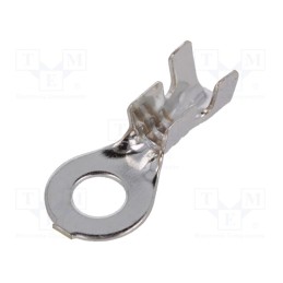 50 pcs : E10KN-01050100501 - Tip: ring, M4, 1.5÷2.5mm2, crimped, for cable, tinned, brass