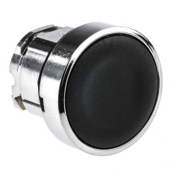 1 pcs - Schneider Electric Harmony XB4 Series Black Momentary Push Button Head, 22mm Cutout, IP66, IP67, IP69K