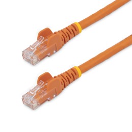 1 pcs - StarTech.com Cat6 Straight Male RJ45 to Straight Male RJ45 Ethernet Cable, U/UTP, Orange PVC Sheath, 7.5m, CMG Rated