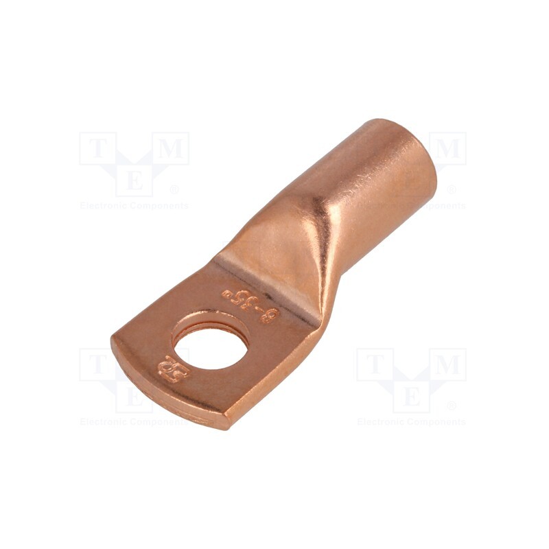 10 pcs : E11KM-01010104000 - Tip: ring tube, M8, 35mm2, crimped, for cable, L: 33.5mm, copper