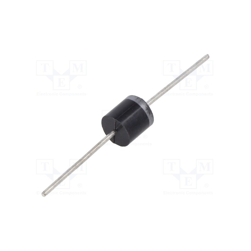 10 pcs : P600J - Diode: rectifying, THT, 600V, 6A, Ifsm: 400A, R6, Ufmax: 0.9V, Ir: 5uA