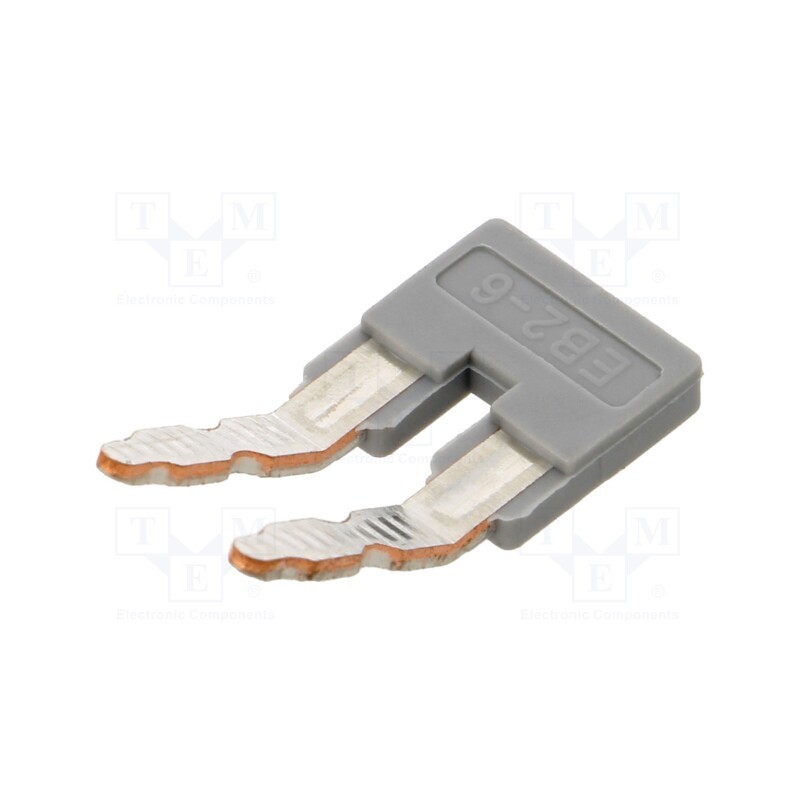 10 pcs : EB 2- 6 0201155 - Comb bridge, ways: 2, Width: 6mm