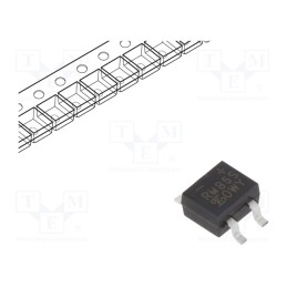 10 pcs : RMB6S RCG - Bridge rectifier: single-phase, Urmax: 600V, If: 0.8A, Ifsm: 30A
