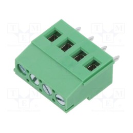 10 pcs : EB147A-04-C - PCB terminal block, Contacts ph: 5mm, ways: 4, angled 90°, on PCBs